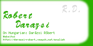 robert darazsi business card