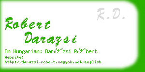 robert darazsi business card